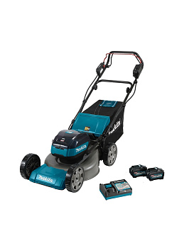 Газонокосилка аккумуляторная Makita LM001GT201 XGT 40v MAX, 1900 Вт, 48 см, 62 л, 1,5-5 км/ч, 4в1, (2xBL4050F; DC40RC)