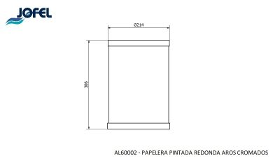 Корзина для бумаг Jofel AL60002 10л