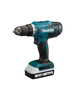 Дрель-шуруповерт аккумуляторная Makita DF488DWE G-series 18В, 2х1.5 Ач, 42 Нм, 1400 об/мин