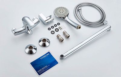 СМЕСИТЕЛЬ ДЛЯ ВАННЫ LEDEME L2251, ИЗЛИВ 400ММ