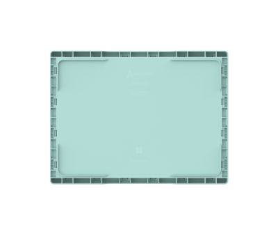 Ящик складной с кнопками-фиксаторами мята АП 483, комплект 14 штук