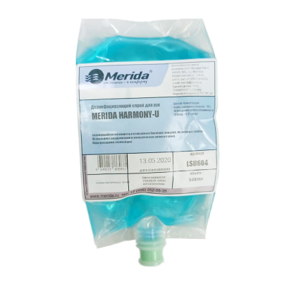 Дезинфицирующий спрей для рук MERIDA HARMONY-U (картридж 500 мл.)LSU604