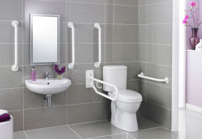 Поручень MERIDA CLASSIC для инвалидов простой 450 мм (полированный) GIP201