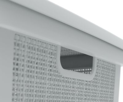 Плетёная корзина для хранения с крышкой «Лён» 65 л (568х400х391 мм) серый