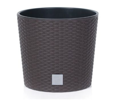 Кашпо для цветов Prosperplast Rato Round 37,65+35л, венге