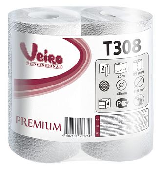 Туалетная бумага Veiro Premium T308 (48 рул в упаковке)