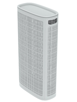 Плетёная корзина для белья сборная «Лён» 60 л (43х20х80 см) серый