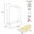 Двойная напольная вешалка для одежды W-02, белая