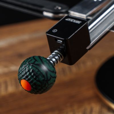 Ручка-шар TSPROF, 8 мм, Crazy Fiber, с насечкой (изумруд)