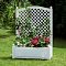 37001 Большой ящик для растений с шпалерой 100 см, белый