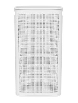 Плетёная корзина для белья сборная «Лён» 60 л (43х20х80 см) белый