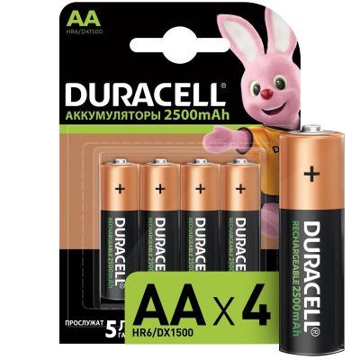 Аккумулятор Duracell HR6-4BL 1.2V, 2500mAh NiMh, размер "AA"