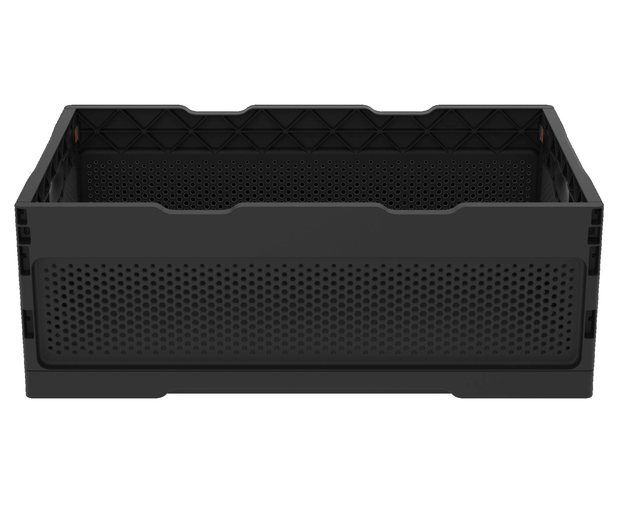 Ящик складной с перфорированными стенками и кнопками-фиксаторами АП 493, комплект 7 штук