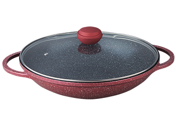 Сотейник BEKKER 32см SCHWARZMARBEL красный
