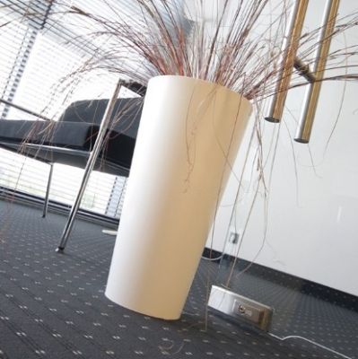 Кашпо для цветов Prosperplast Tubus Slim 64+35л, мокко