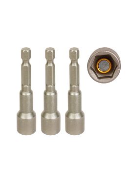 Головка магнитная  12х65 мм 1/4" (3шт) WORKPRO