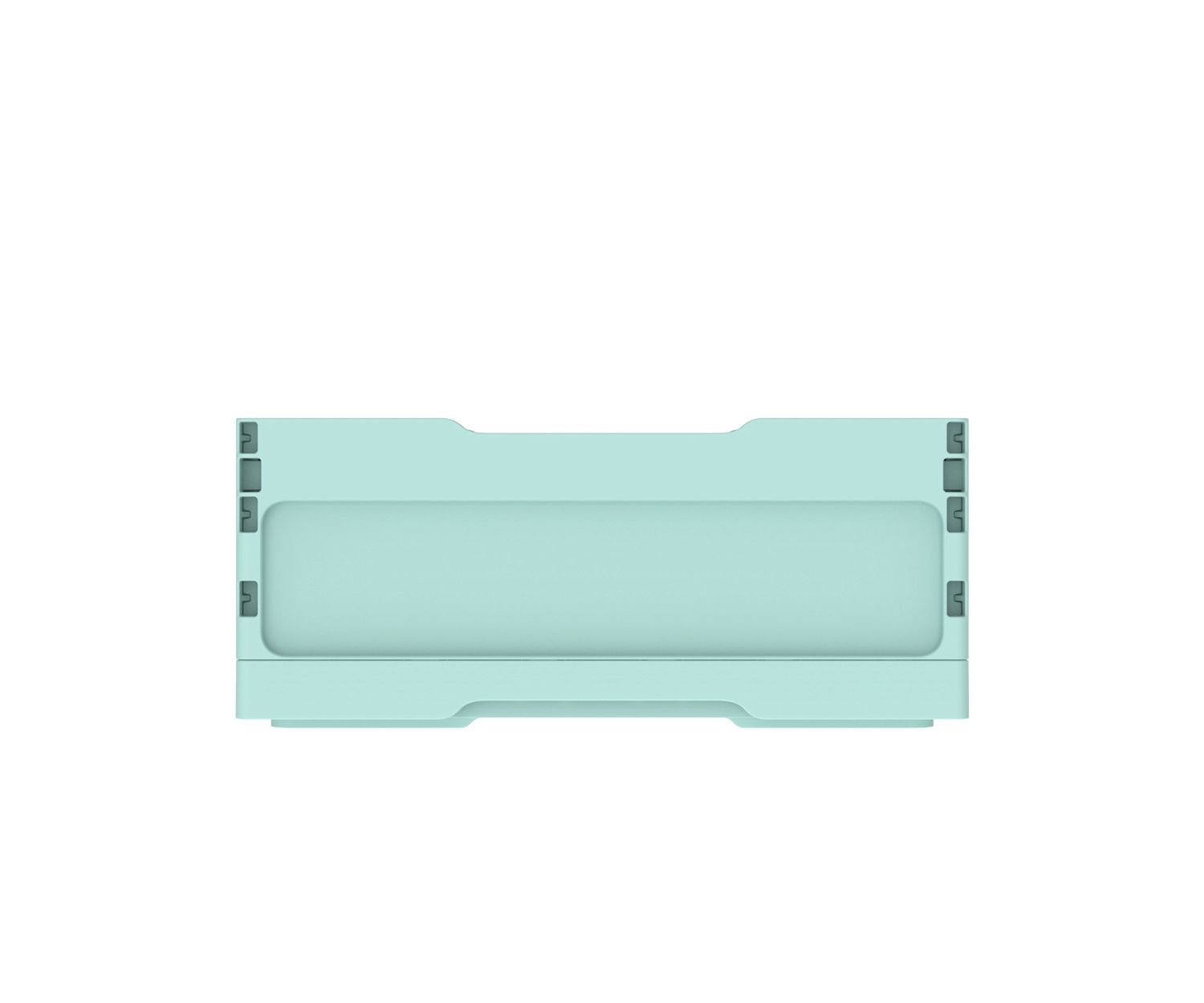 Ящик складной с кнопками-фиксаторами мята АП 483, комплект 14 штук