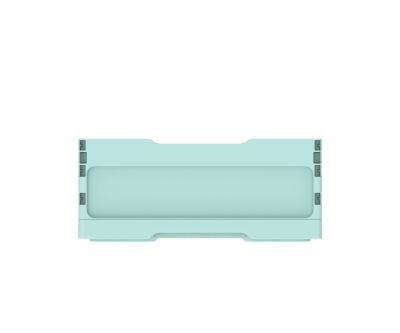 Ящик складной с кнопками-фиксаторами мята АП 483, комплект 14 штук