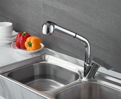 СМЕСИТЕЛЬ ДЛЯ КУХНИ LEDEME L6040, ЭКО-КАРТРИДЖ, С ВЫТЯЖНОЙ ЛЕЙКОЙ