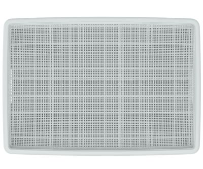 Плетёная корзина для хранения с крышкой «Лён» 65 л (568х400х391 мм) серый