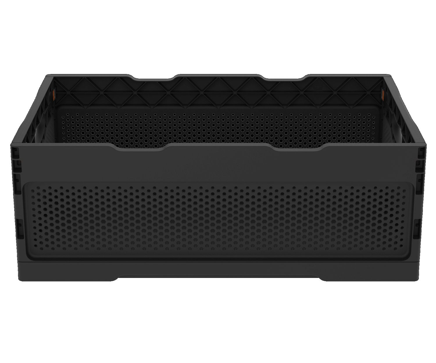 Ящик складной с перфорированными стенками и кнопками-фиксаторами АП 493, комплект 7 штук