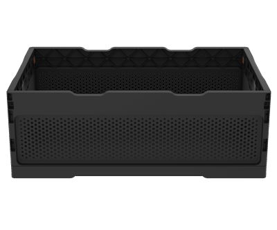 Ящик складной с перфорированными стенками и кнопками-фиксаторами АП 493, комплект 7 штук