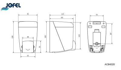 Дозатор для жидкого мыла Jofel AC84020