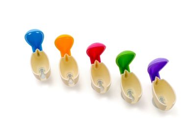 Держатель для зубной щетки "Улыбка капли" комплект 3 штуки