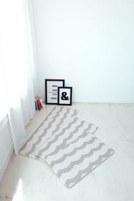 Двухсторонний ПВХ коврик для кухни и ванной MOIRE G-S 75*44*1.2