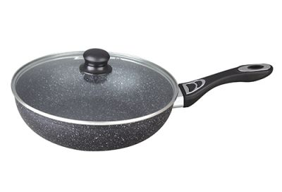 Сковорода BEKKER BK-3799 30см 4,5 л SCHWARZMARBEL