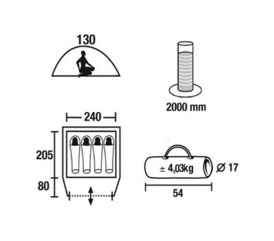 Палатка Green Glade Nida 4
