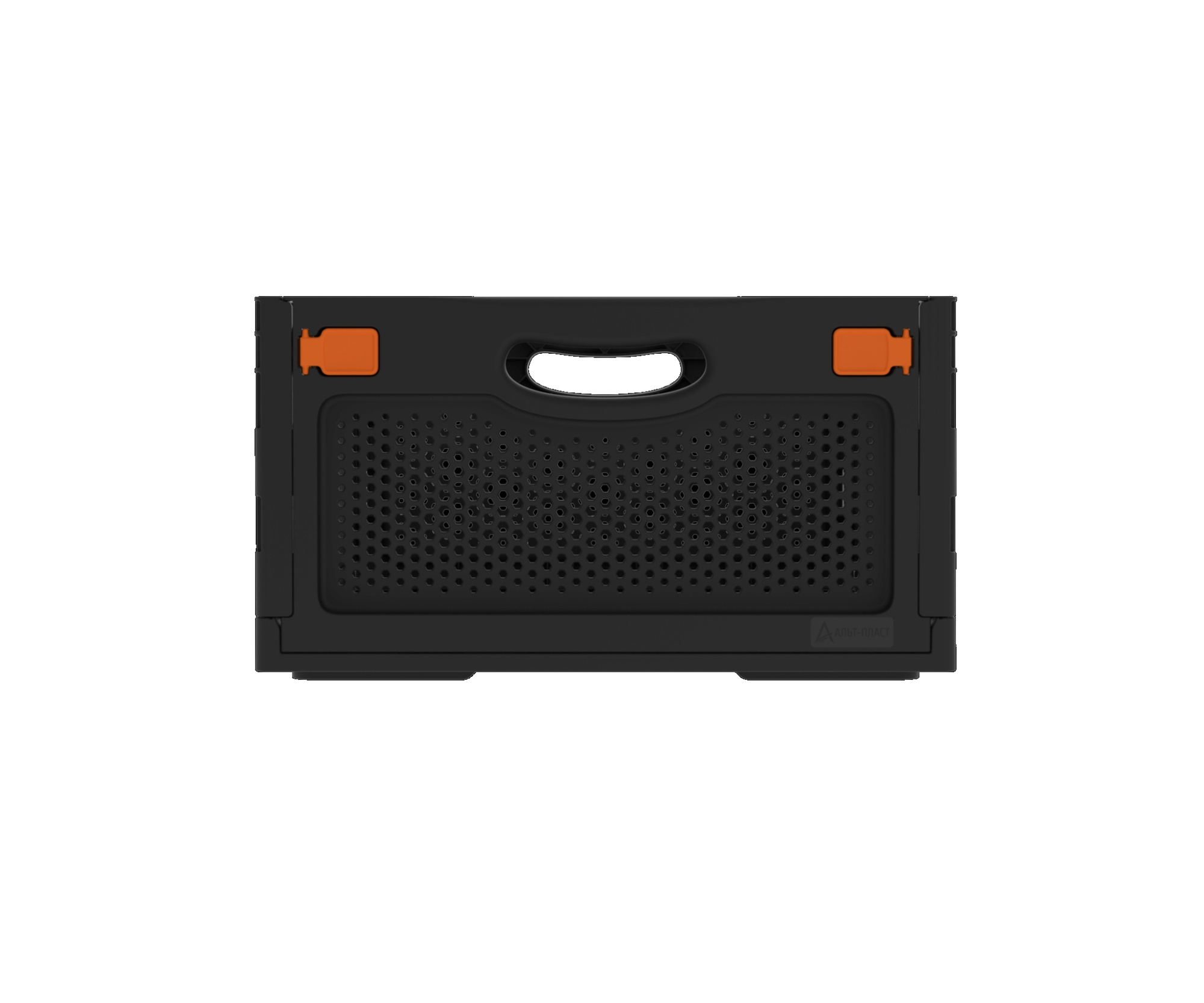 Ящик складной с перфорированными стенками и кнопками-фиксаторами АП 493, комплект 7 штук