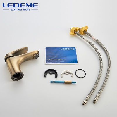 СМЕСИТЕЛЬ ДЛЯ УМЫВАЛЬНИКА LEDEME L1048C, БРОНЗА