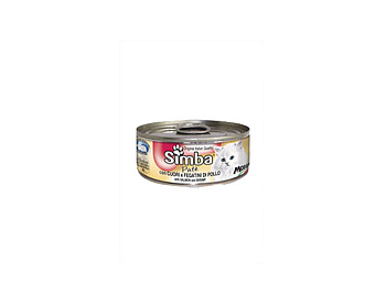 Simba Cat Mousse мусс для кошек сердце/куриная печень 85г