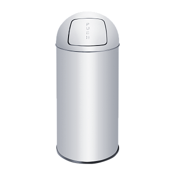 Ведро с крышкой-качелью Jofel PUSH AL72050SV 50л