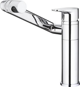 СМЕСИТЕЛЬ ДЛЯ УМЫВАЛЬНИКА LEDEME L1055-17, ИЗЛИВ И АЭРАТОР ВРАЩАЮТСЯ НА 360