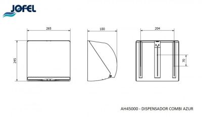 Диспенсер для полотенец из бумаги Jofel AH45000
