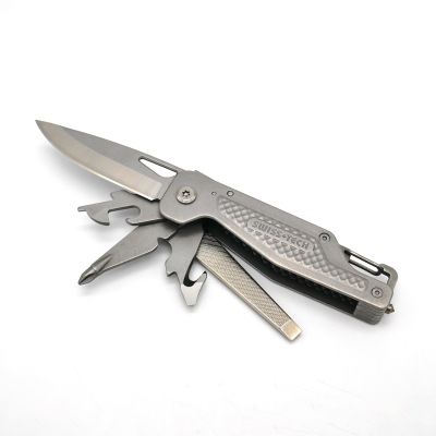 Мультитул  складной 13 в 1 с карабином, нож/отвертка SWISS+TECH