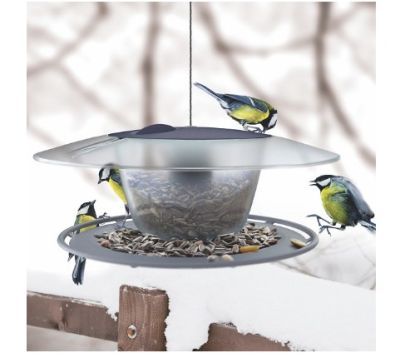 Кормушка для птиц  Prosperplast ROUND антрацит