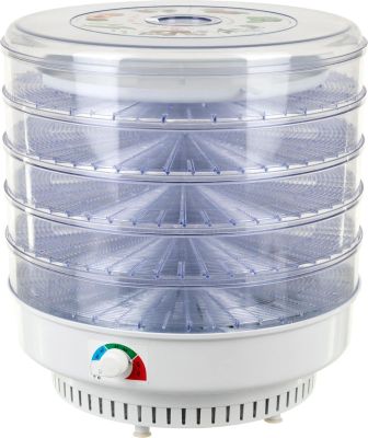 Электросушилка для овощей и фруктов "Ветерок-2" 40 см 5 поддонов прозрачных + поддон для пастилы