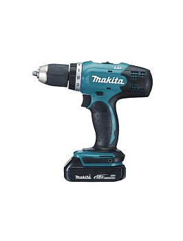 Дрель-шуруповерт аккумуляторная Makita DDF453SYE LXT 18В, 2х1.5 Ач Li-ion, 42 Нм, 1300 об/мин