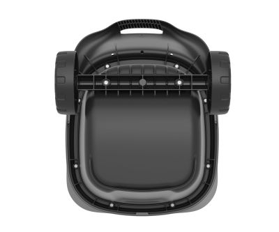 Тележка садовая с зажимом для пакета и крышкой 38л чёрная