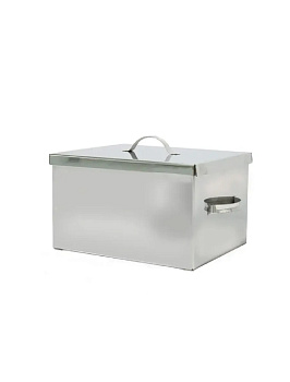 Коптильня двухуровневая горячего копчения (350х250х200 мм), нержавеющая сталь 0,8 мм, 2 уровня, УЗБИ