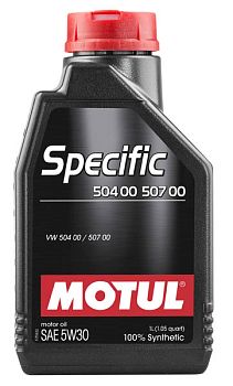 Моторное масло MOTUL Specific VW 504/00/507/00 5W30 (1 л.)