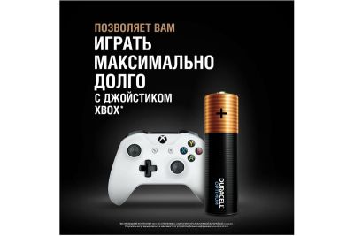 Элемент питания Duracell AA алкалиновые 1,5v 4шт LR6-4BL Optimum