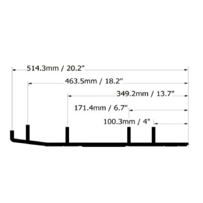 Коньки лыж Sledex для Arctic Cat