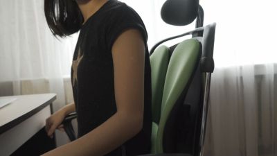 Стул ортопедический с поддержкой поясницы и подголовником DSP 77871M