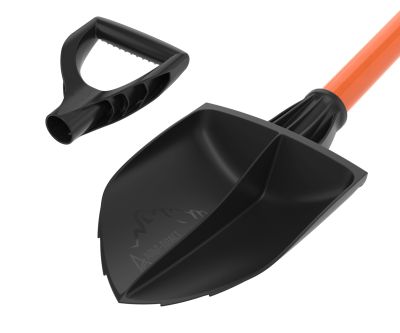 Лопата туристическая универсальная с черенком и пластмассовой ручкой 80см