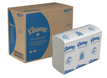 Бумажные полотенца в пачках 4633 Kleenex Ultra Multi-Fold двухслойные s-сложения от Kimberly-Clark Professional