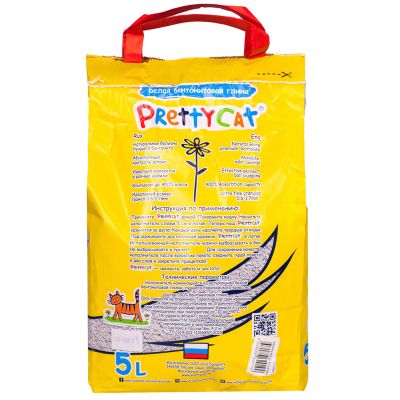 PrettyCat наполнитель комкующийся для кошачьих туалетов Супер белый с ароматом ванили 4,2 кг (5 л)